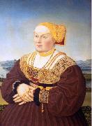 Conrad Faber von Kreuznach Portrait of Anne von Glauburg, born Knoblauch oil painting